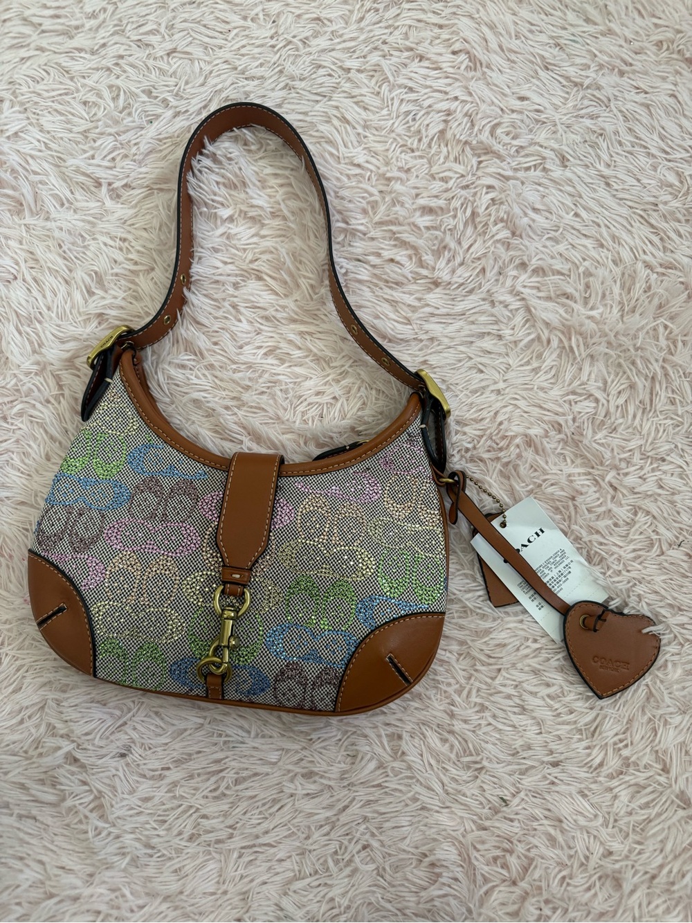 Coach Rainbow Crystal shoulder bag (read description)